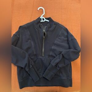 Free people quarter zip hoodie